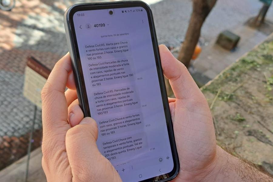 Alertas Clim&aacute;ticos atrav&eacute;s do celular importunam usu&aacute;rios