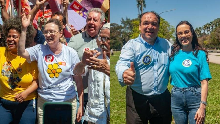 Maria do Ros&aacute;rio (PT) e Juliana Brizola (PDT) caminharam pela Reden&ccedil;&atilde;o neste domingo