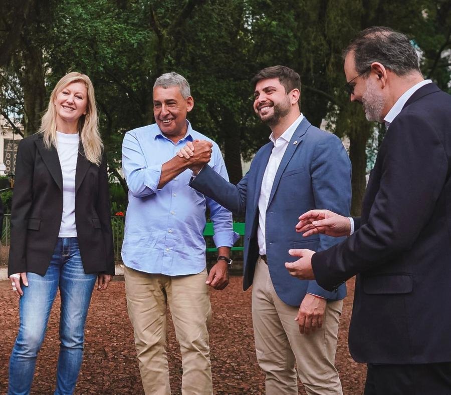 Felipe Camozzato, do Novo, anunciou apoio &agrave; reelei&ccedil;&atilde;o de Sebasti&atilde;o Melo (MDB) nesta ter&ccedil;a-feira