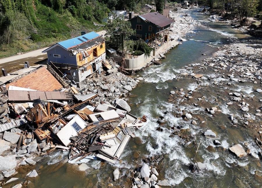 Furac&atilde;o Helene destruiu casas e devastou o sudeste dos EUA