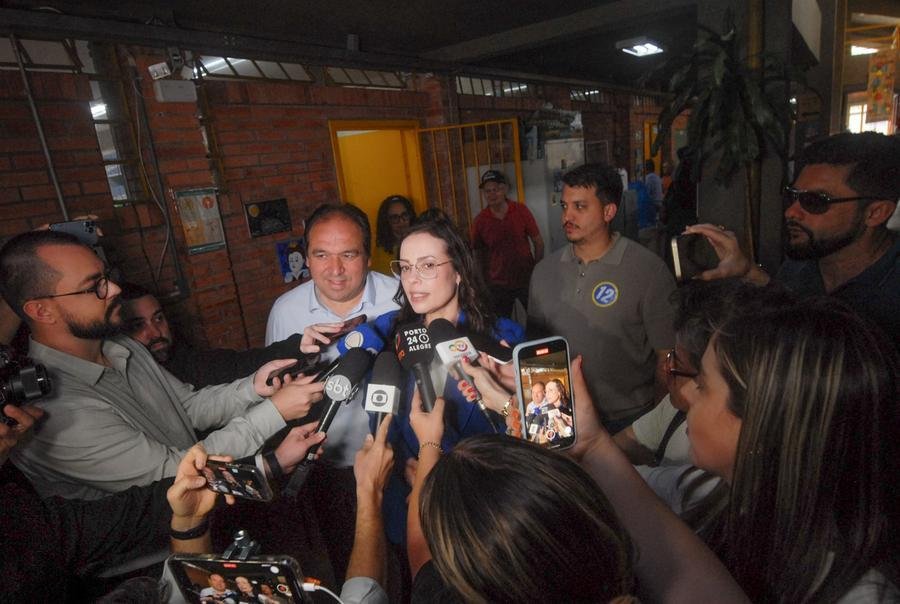 Juliana Brizola do PDT ficou em terceiro lugar na disputa pela prefeitura de Porto Alegre