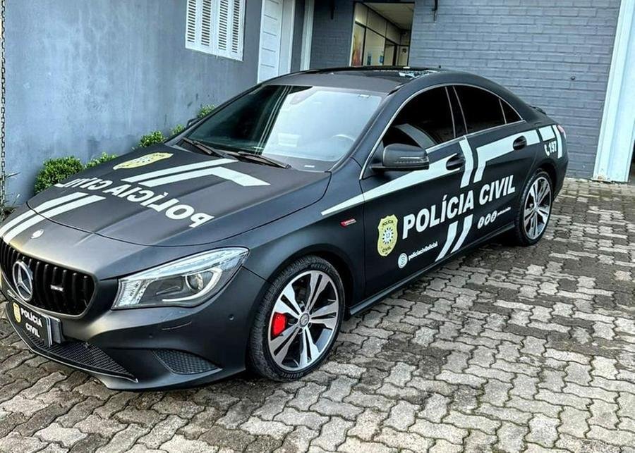 Mercedes Benz CLA 200 j&aacute; est&aacute; sendo preparado para ser entregue &agrave; Pol&iacute;cia Ciivl