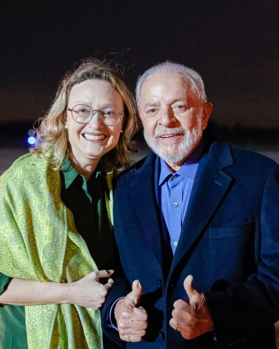 A &uacute;ltima vez que Lula esteve em solo ga&uacute;cho, ele e Ros&aacute;rio se encontraram na chegada do presidente ao RS