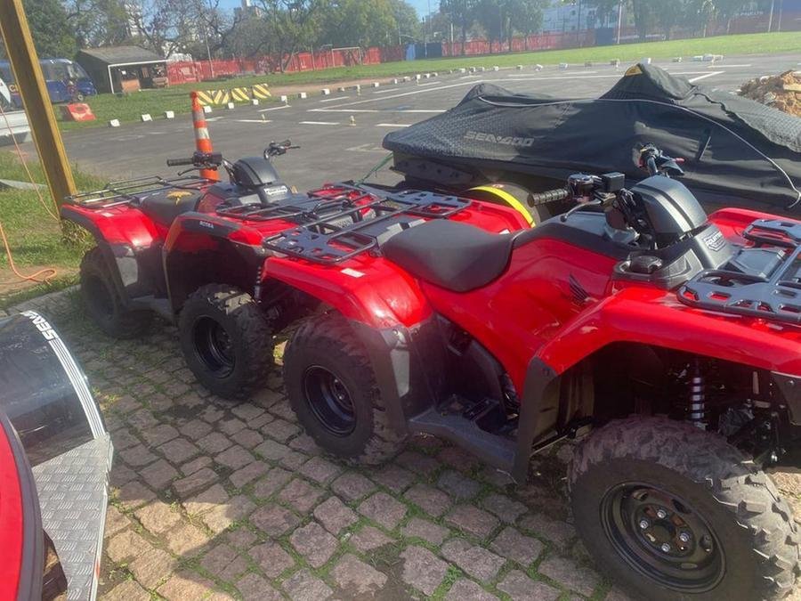 Foram cedidas duas motoaqu&aacute;ticas, dois quadriciclos e dois reboques de propriedade do MPRS