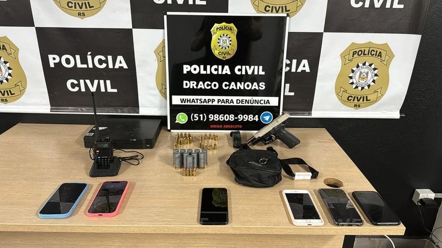 Dupla foi presa com armas em Canoas