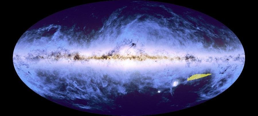 Imagem &eacute; o primeiro fragmento do mapa do Universo, realizado pelo telesc&oacute;pio Euclid