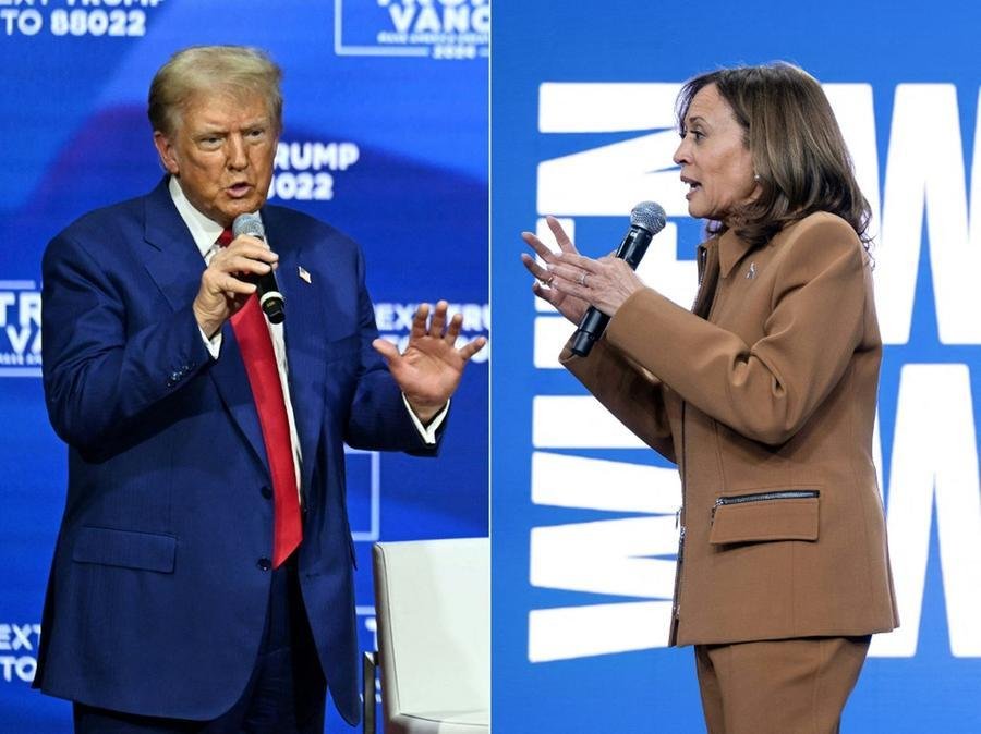 Trump e Kamala enfrentam elei&ccedil;&atilde;o acirrada