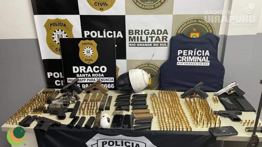 Drogas e muni&ccedil;&otilde;es foram apreendidas em opera&ccedil;&atilde;o com tr&ecirc;s mortes em Santa Rosa