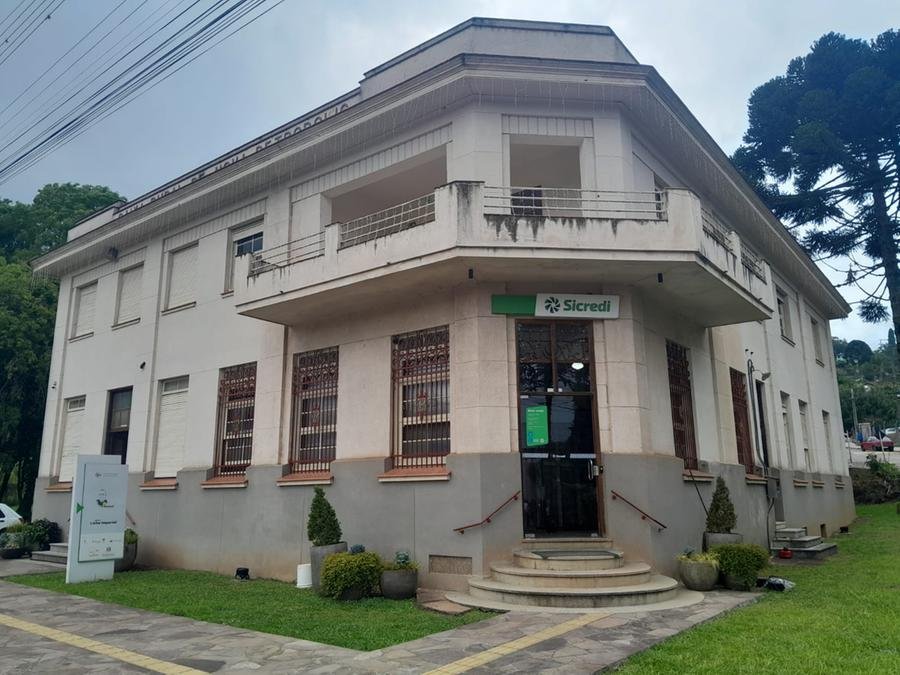 Antiga sede da caixa rural de Nova Petr&oacute;polis, atual Casa Cooperativa de Nova Petr&oacute;polis