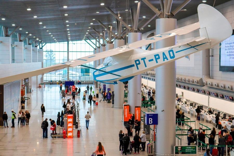 &Aacute;rea do check-in internacional, utilizada desde julho para o atendimento aos passageiros de voos dom&eacute;sticos, ficar&aacute; novamente exclusiva para os voos internacionais