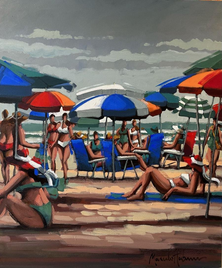 Uma das obras de Marcelo H&uuml;bner que comp&otilde;em a exposi&ccedil;&atilde;o