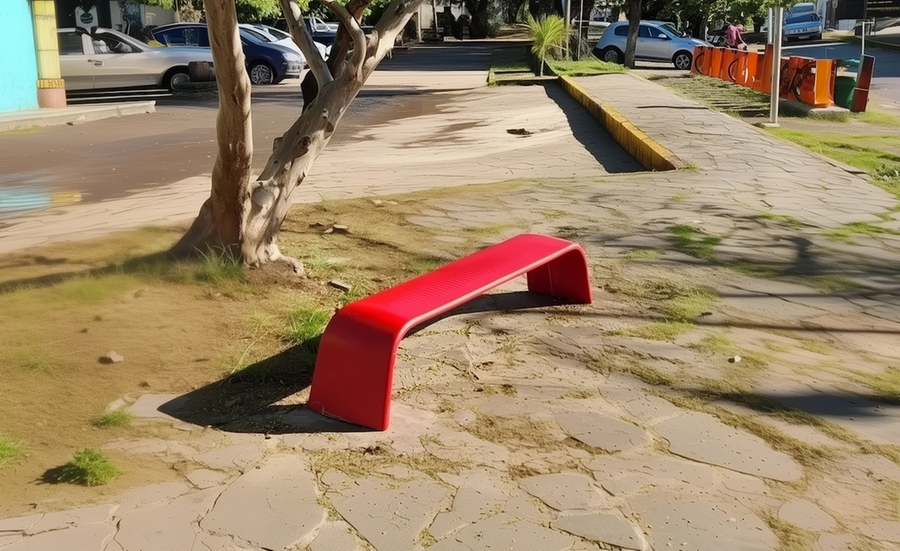 Banco Vermelho &eacute; um convite para sentar e refletir sobre a necessidade de ouvir e apoiar as mulheres que s&atilde;o v&iacute;timas de viol&ecirc;ncia