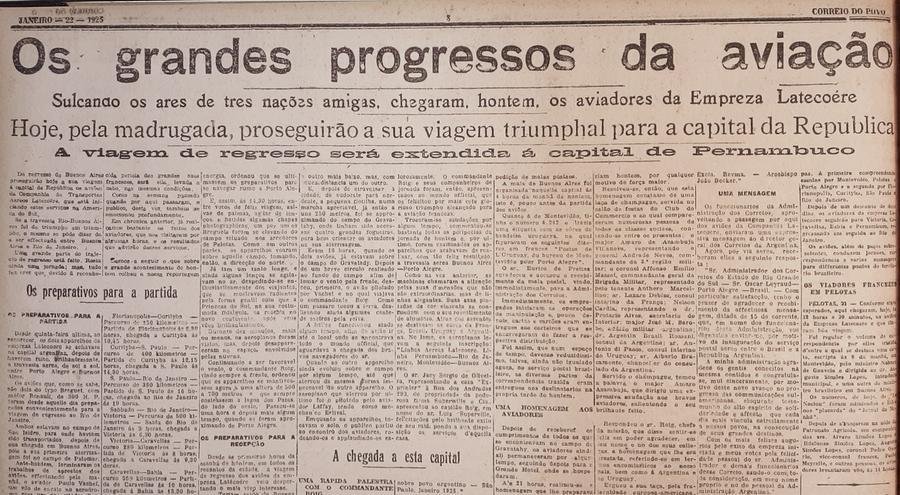 Assim como na viagem de ida, partindo do Rio de Janeiro com destino a Buenos Aires, os aviadores da empresa francesa Lateco&egrave;re encontraram calorosa aten&ccedil;&atilde;o no retorno da travessia experimental. O intuito do "raid" era testar a viabilidade de uma linha comercial postal entre a Europa e a Am&eacute;rica do Sul, fazendo regularmente o percurso Paris-Buenos Aires passando por diversas cidades brasileiras, incluindo Porto Alegre. A avalia&ccedil;&atilde;o geral foi de que a viagem foi um sucesso