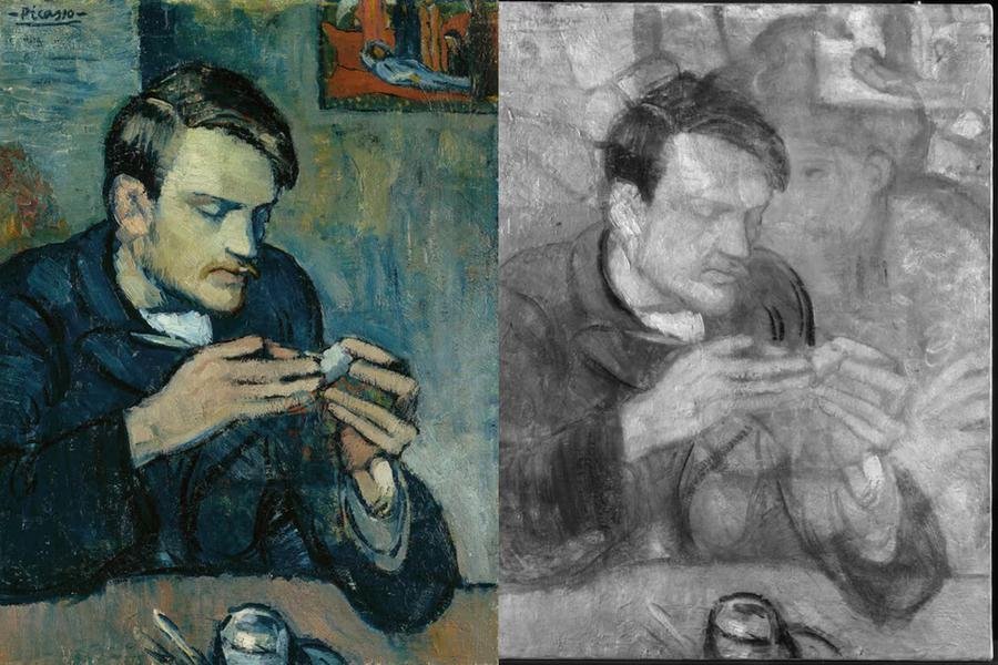 O retrato foi descoberto depois da utiliza&ccedil;&atilde;o de raios infravermelhos e raio-x na obra "Retrato de Mateu Fern&aacute;ndez de Soto", pintada em 1901