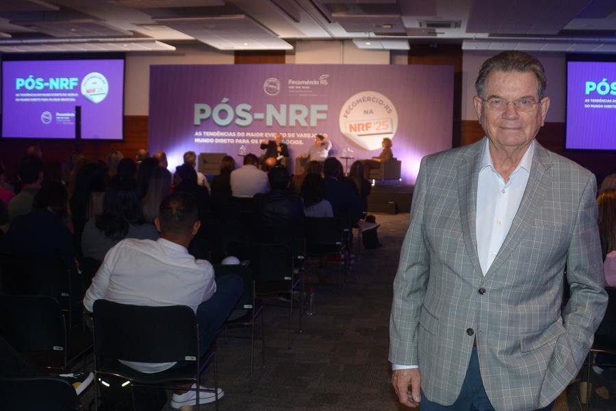 O presidente da Fecomercio-RS, Luiz Carlos Bohn, destacou a import&acirc;ncia do "P&oacute;s-NRF" para a atualiza&ccedil;&atilde;o do varejo ga&uacute;cho.