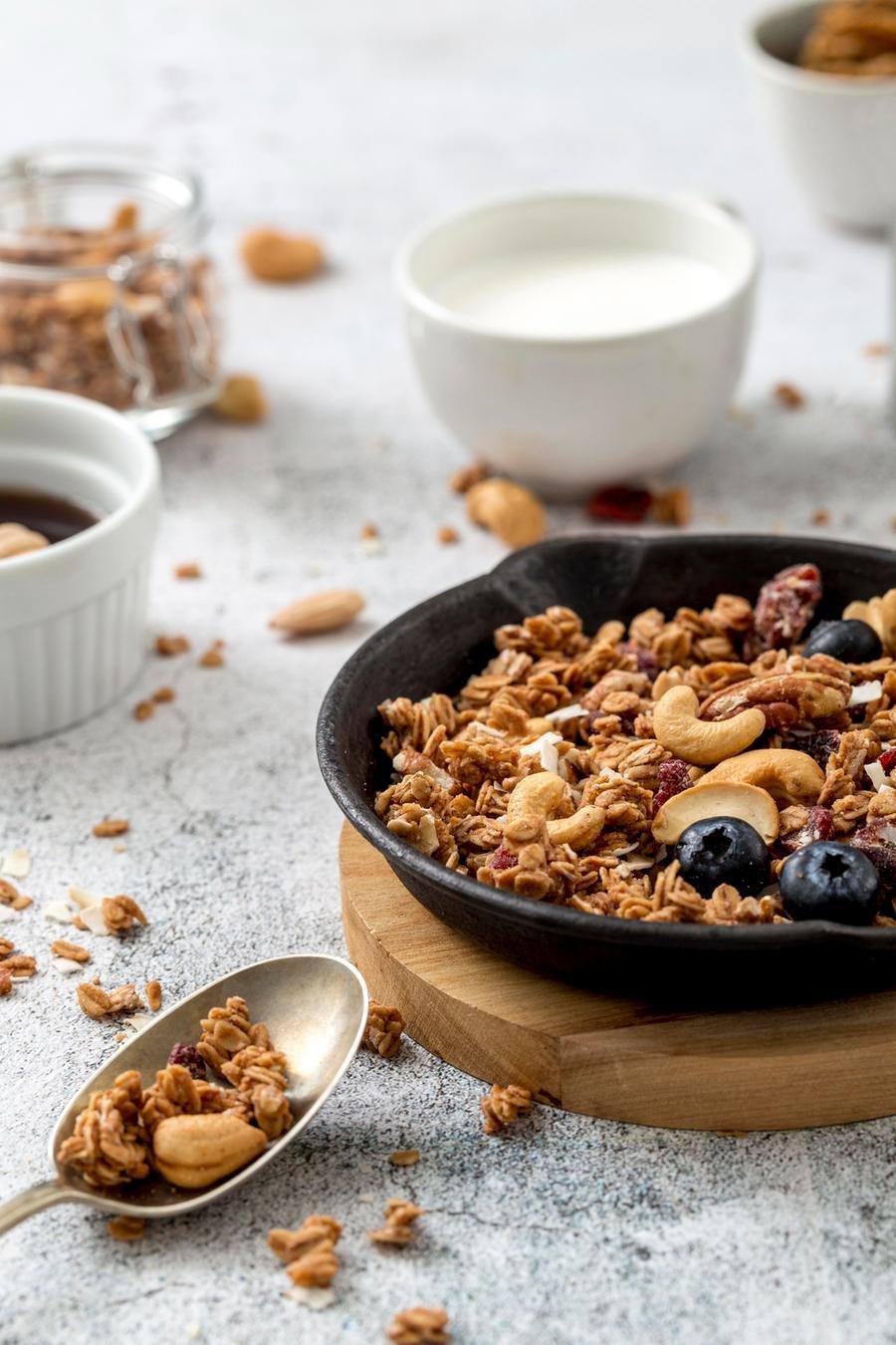 Ingredientes da granola s&atilde;o fontes de fibras, vitaminas e minerais