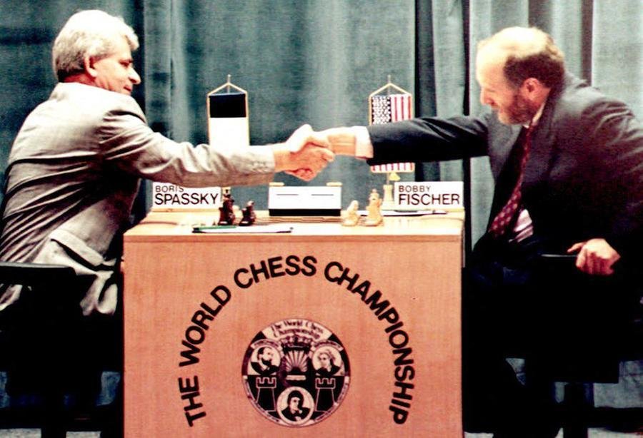 Spassky disputou uma partida cl&aacute;ssica contra o americano Bobby Fischer