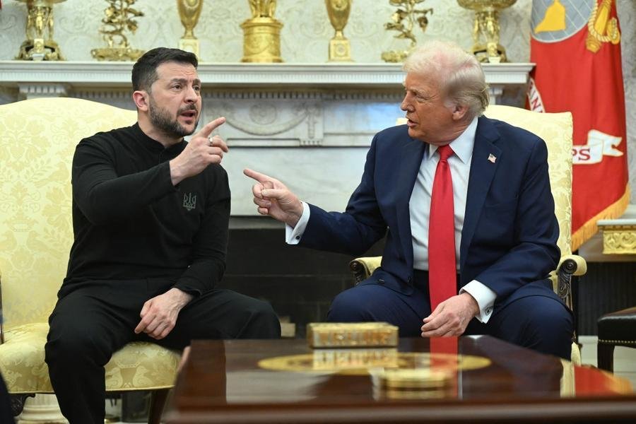 "Zelensky n&atilde;o est&aacute; pronto para a paz se os EUA estiverem envolvidos, porque ele sente que o nosso envolvimento lhe d&aacute; uma grande vantagem nas negocia&ccedil;&otilde;es", disse Trump