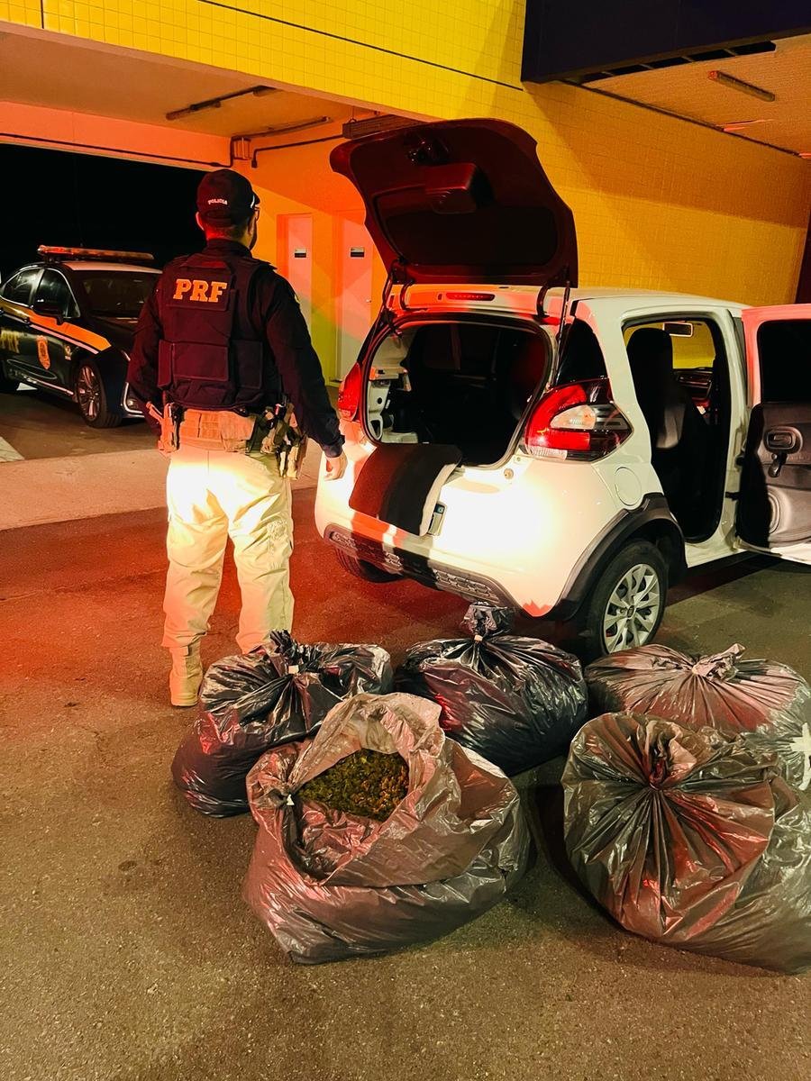 De acordo com a PRF, com os 40 quilos de Skunk os criminosos poderiam fazer mais de 40 mil cigarros