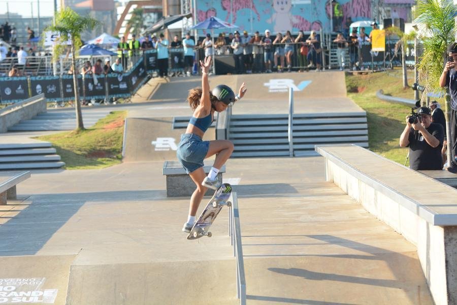 Rayssa Leal foi a skatista mais celebrada nas arquibancadas