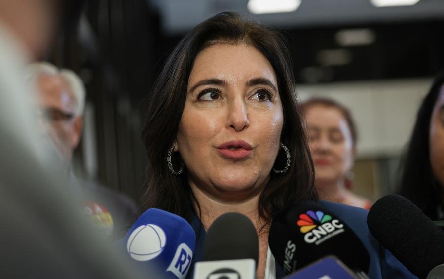 "Vamos ser otimistas com esse Pa&iacute;s, os n&uacute;meros s&atilde;o absolutamente positivos", afirmou Tebet
