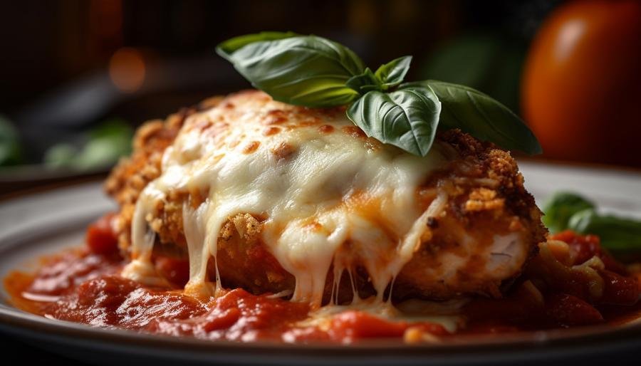Cl&aacute;ssico que conquista: fil&eacute; &agrave; parmegiana com molho assado e queijo derretido