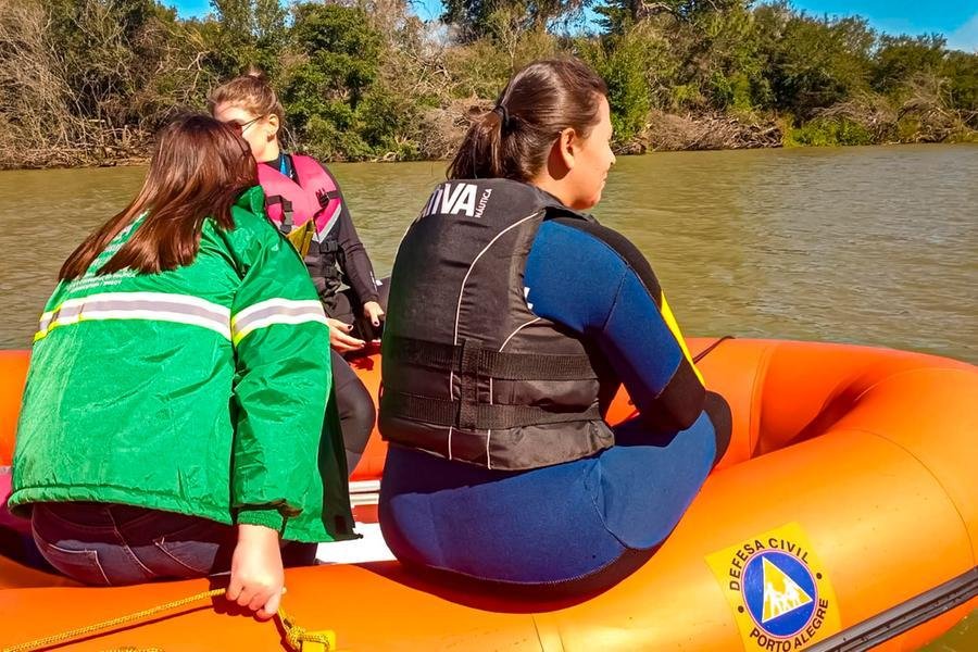 Vistoria t&eacute;cnica por via aqu&aacute;tica ocorreu na regi&atilde;o da Ilha da Pintada