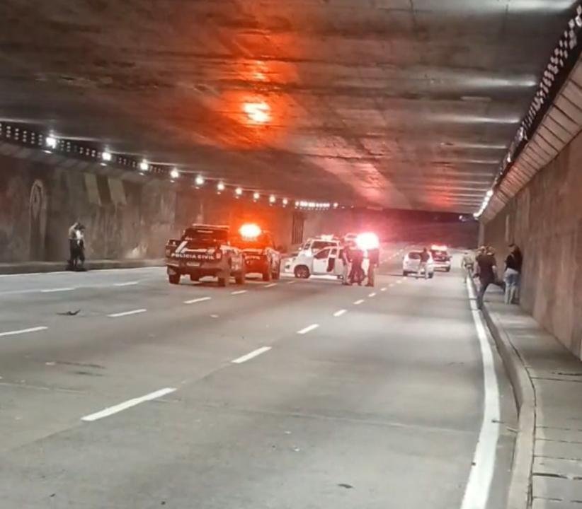 Ataque a tiros foi registrado no interior do t&uacute;nel da Concei&ccedil;&atilde;o