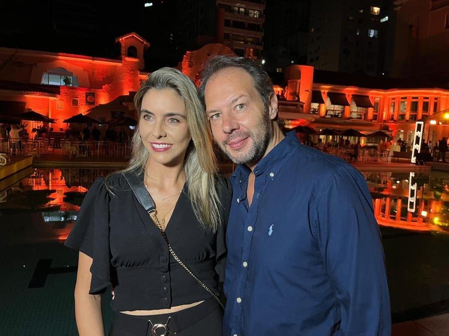 Daniela Guedes e Luiz Felipe Mallmann de Magalh&atilde;es em evento no Juvenil