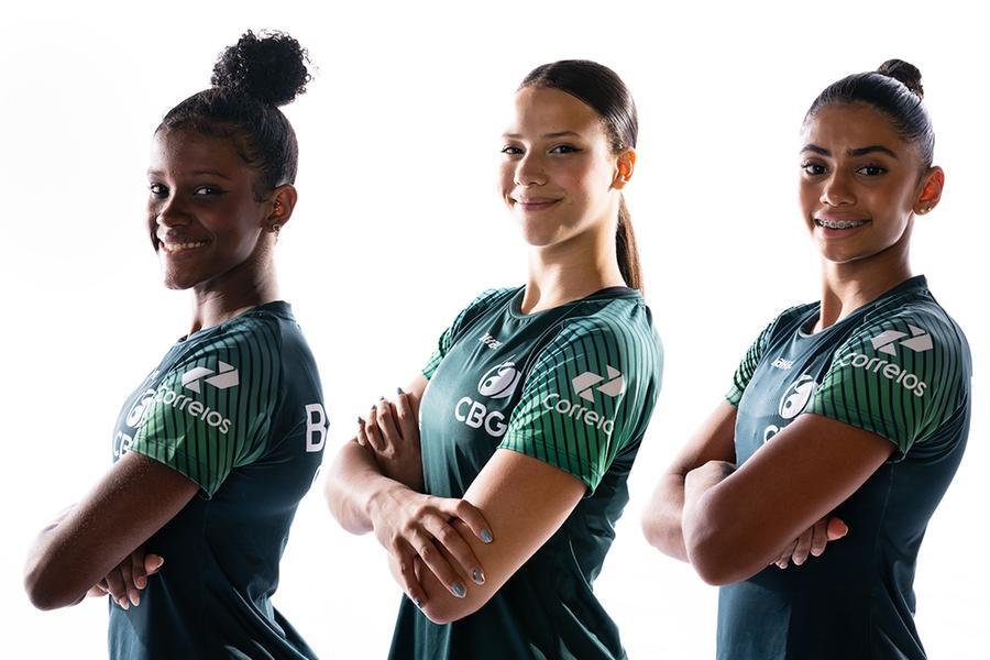 A estreante em etapas de copa do mundo, J&uacute;lia Coutinho, se classificou em primeiro lugar no solo