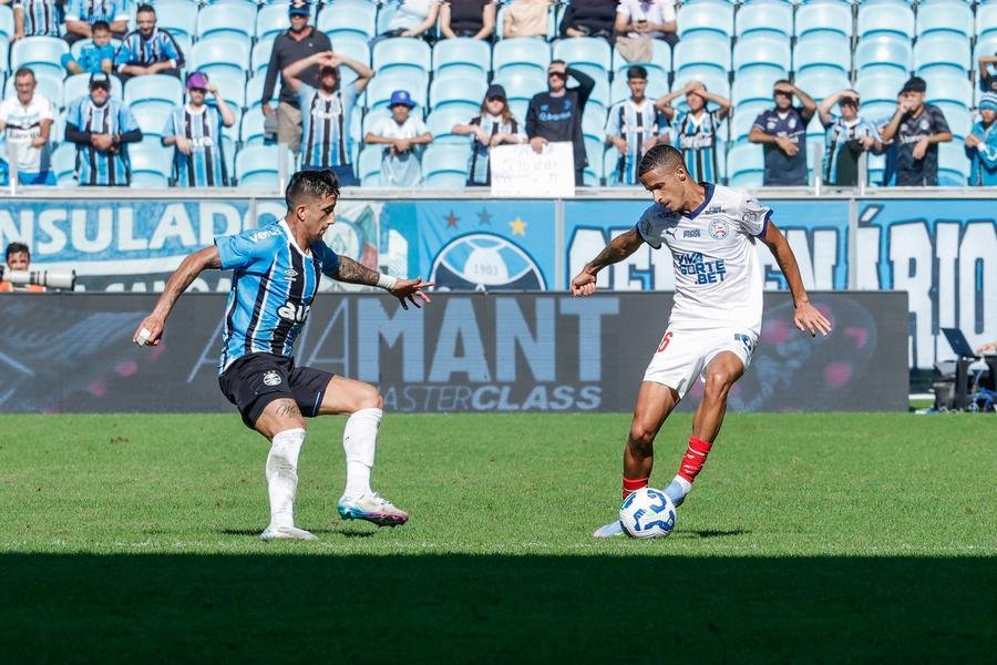 Gr&ecirc;mio venceu o Bahia por 1 a 0, neste domingo