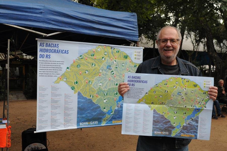 Mapa das Bacias Hidrogr&aacute;ficas do Rio Grande do Sul
Dep Miguel Rossetto
