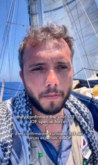 Ativista integrava navio que pretendia entregar ajuda humanit&aacute;ria &agrave; Faixa de Gaza
