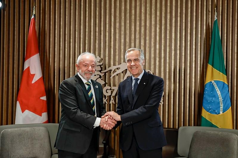 Lula tamb&eacute;m aproveitou encontro para estreitar relacionamento do Brasil com o Canad&aacute;, que recebe a c&uacute;pula do G7