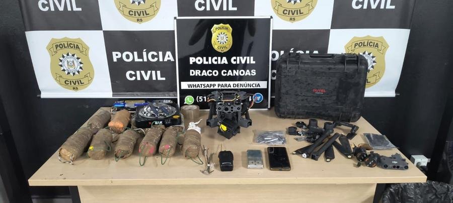 Materiais apreendidos consistiam em pe&ccedil;as de drones e itens que seriam entregues em unidades prisionais
