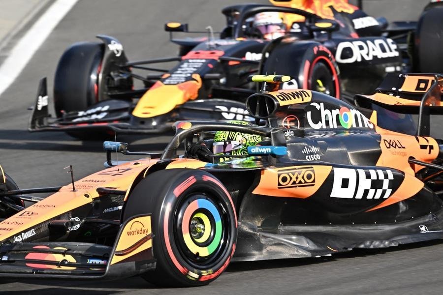Norris liderou, Verstappen n&atilde;o se achou