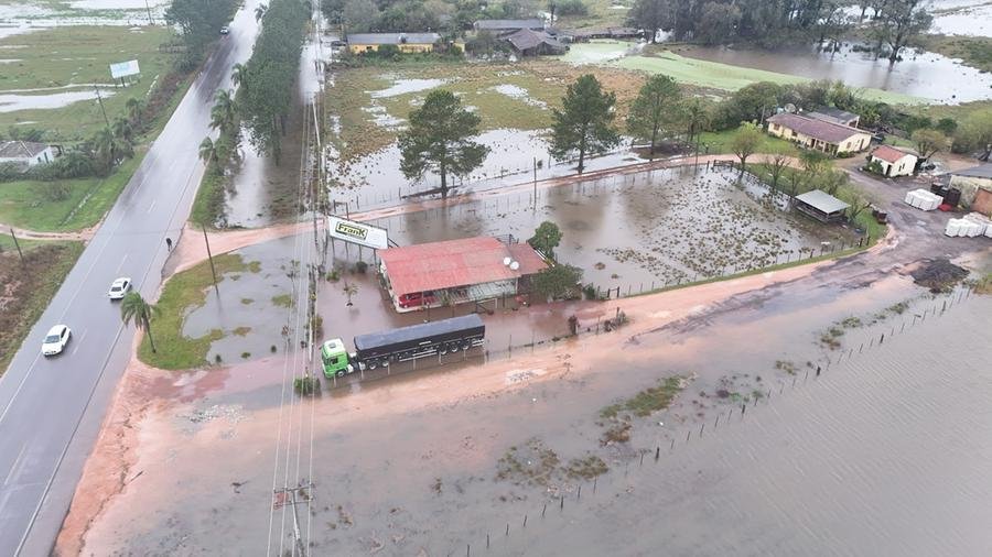 S&atilde;o Louren&ccedil;o do Sul foi bastante afetada pelas chuvas