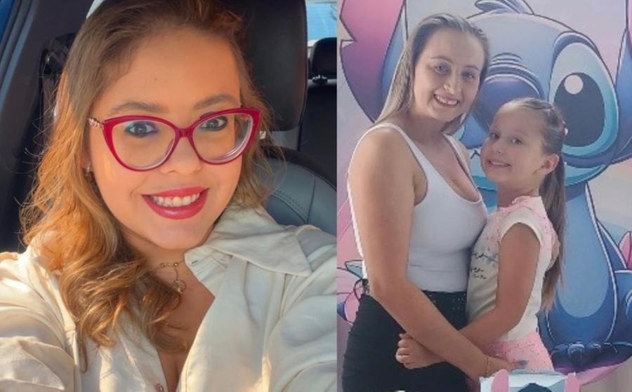 Iorrana Rodrigues, Camila Susana Kellm Morais e a filha Manuella Kellm Morais morreram no acidente
