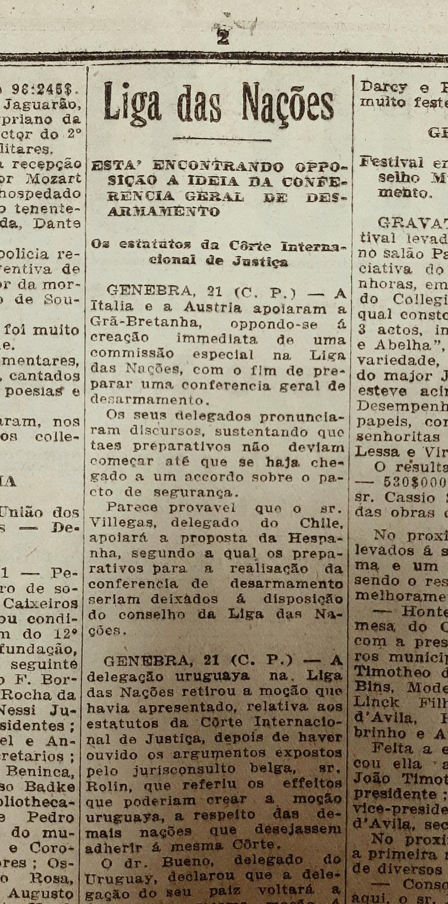 As negocia&ccedil;&otilde;es entre as na&ccedil;&otilde;es do mundo se tornaram especialmente intensas no p&oacute;s-Primeira Guerra; em meados da d&eacute;cada de 1920, as tentativas de manuten&ccedil;&atilde;o da paz esbarravam nas complexas rela&ccedil;&otilde;es entre os pa&iacute;ses e na patente inefic&aacute;cia da Liga das Na&ccedil;&otilde;es