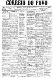 Correio do Povo de 1&ordm; de outubro de 1895.