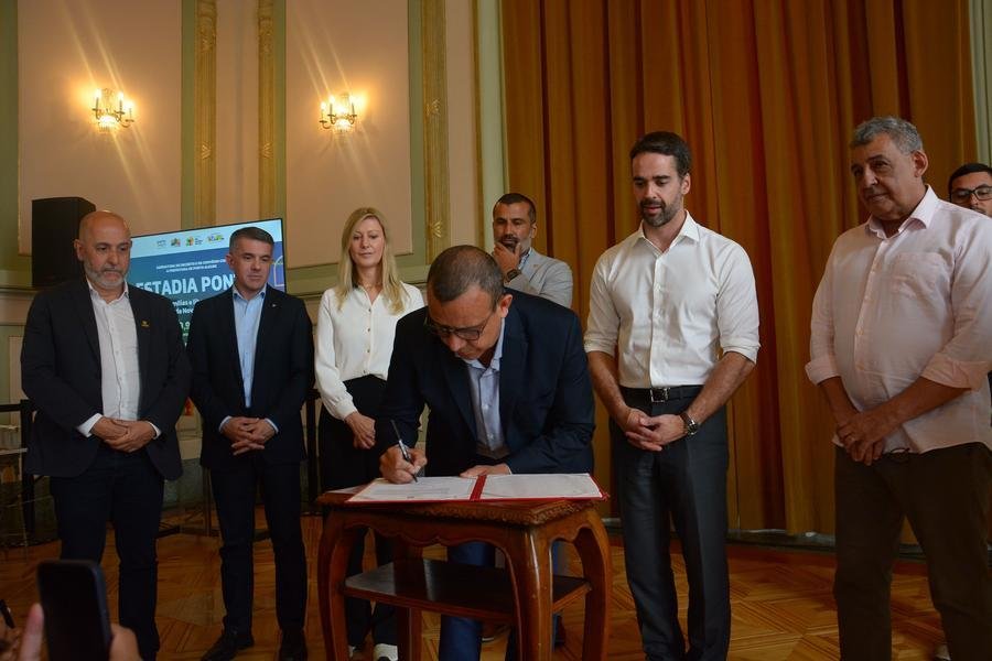 Lan&ccedil;amento do Programa Estadia Ponte pelo governo do Estado e prefeitura