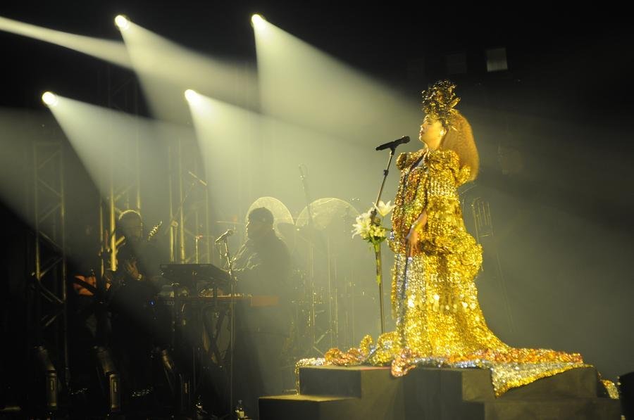 Cantora se apresentou no Audit&oacute;rio Ara&uacute;jo Vianna nesta sexta-feira, 3