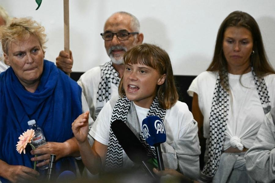 Greta tamb&eacute;m criticou Trump