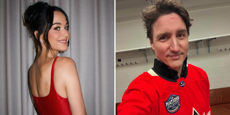 Katy Perry e Justin Trudeau foram flagrados aos beijos