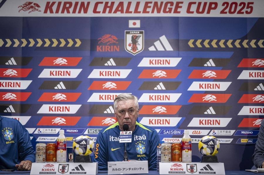 Ancelotti destacou a import&acirc;ncia do amistoso com o Jap&atilde;o