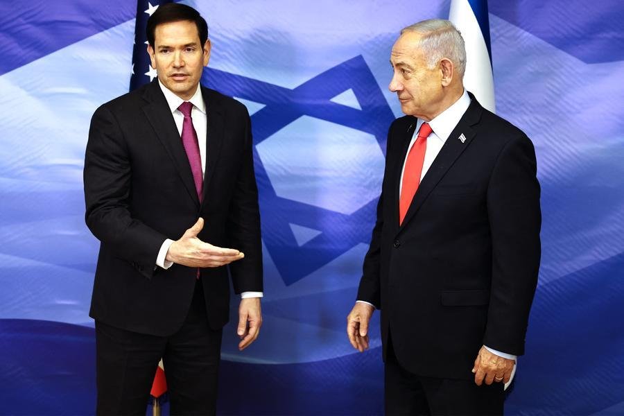 Marco Rubio est&aacute; no pa&iacute;s do Oriente M&eacute;dio para refor&ccedil;ar o cessar-fogo em Gaza