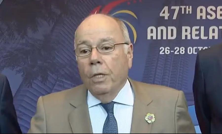 Ministro das Rela&ccedil;&otilde;es Exteriores, Mauro Vieira, falou com a imprensa ap&oacute;s a reuni&atilde;o