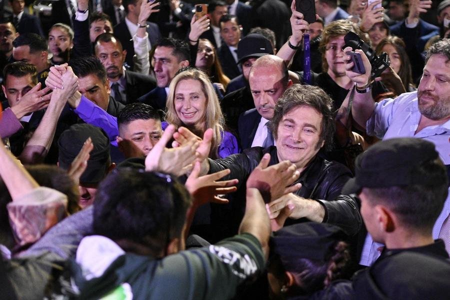 Milei comemorou resultado nas elei&ccedil;&otilde;es