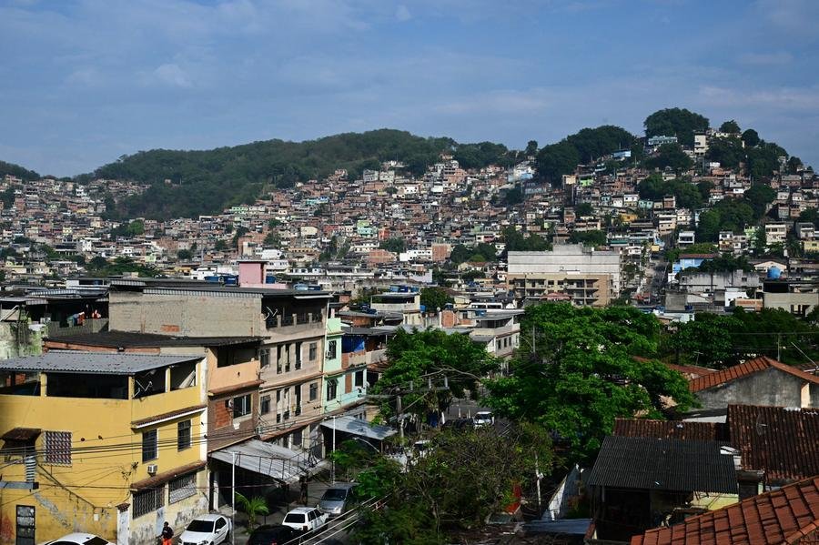 Vista da favela Vila Cruzeiro, no complexo da Penha, onde foi realizada Opera&ccedil;&atilde;o Conten&ccedil;&atilde;o