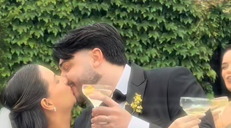 Eduarda Corr&ecirc;a e Gabriel Zanettin se casaram em Farroupilha
